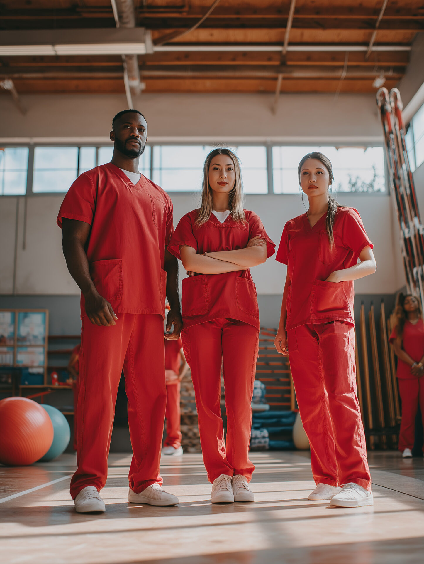 Clinicians standing ready under pressure